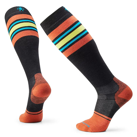 Targeted Cushion Stripe Extra Stretch Over The Calf Socks_Yes_Color--Size-