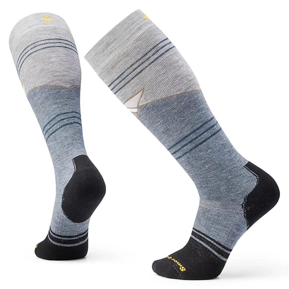 Full Cushion Mountain Geo Pattern Over The Calf Socks_Yes_Color--Size-