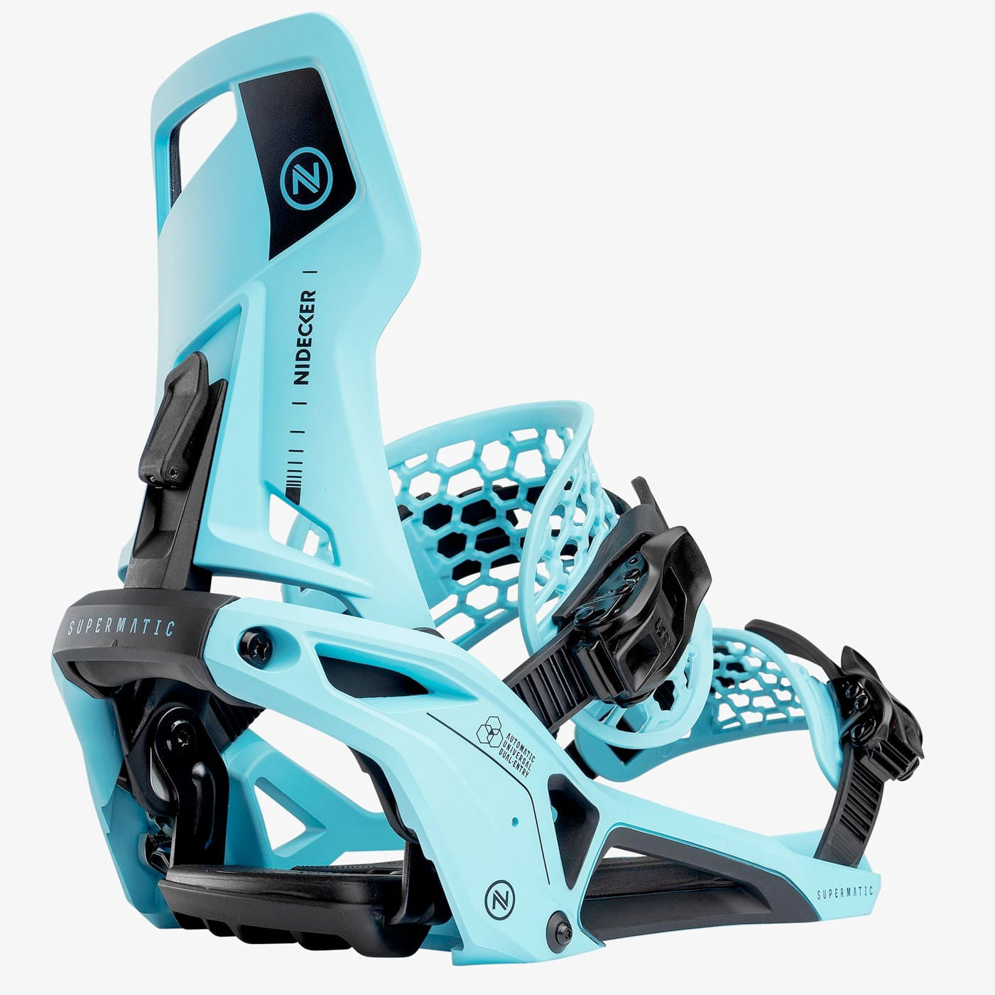 nidecker supermatic snowboard bindings 2025-color-escape cyan