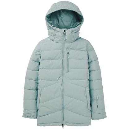 burton women's loyil down jacket-color-petrol green