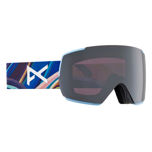 anon m5 goggles-color-frame: jessa gilbert, lens: perceive sunny onyx (6% / s4), spare lens: perceive variable violet (34% / s2)