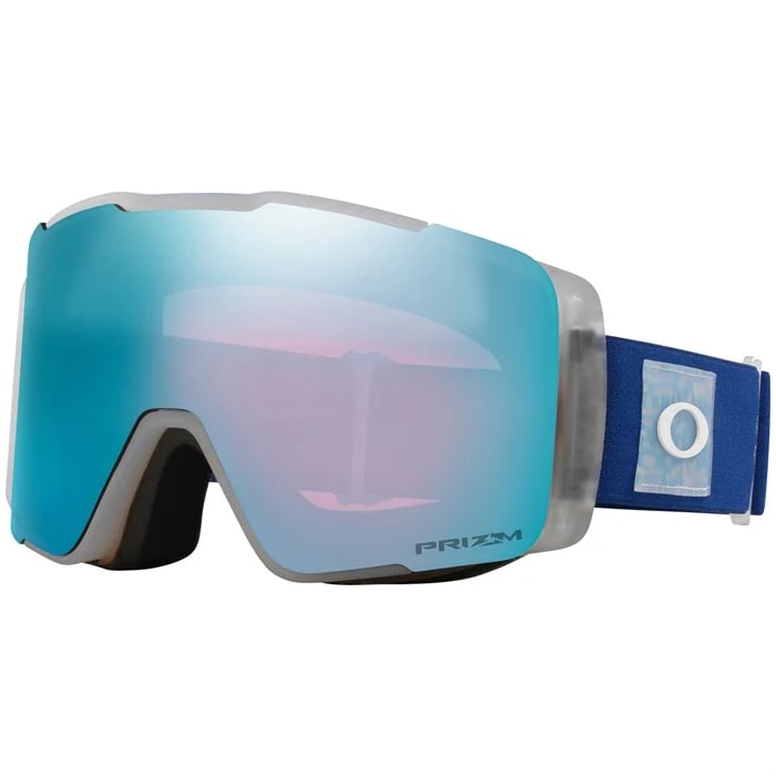 oakley line miner pro m goggles-color-crystal blue+prizm sapphire irid  prizm iced irid